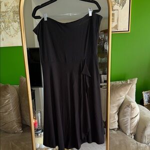 Ann Taylor Black Off-Shoulder Dress